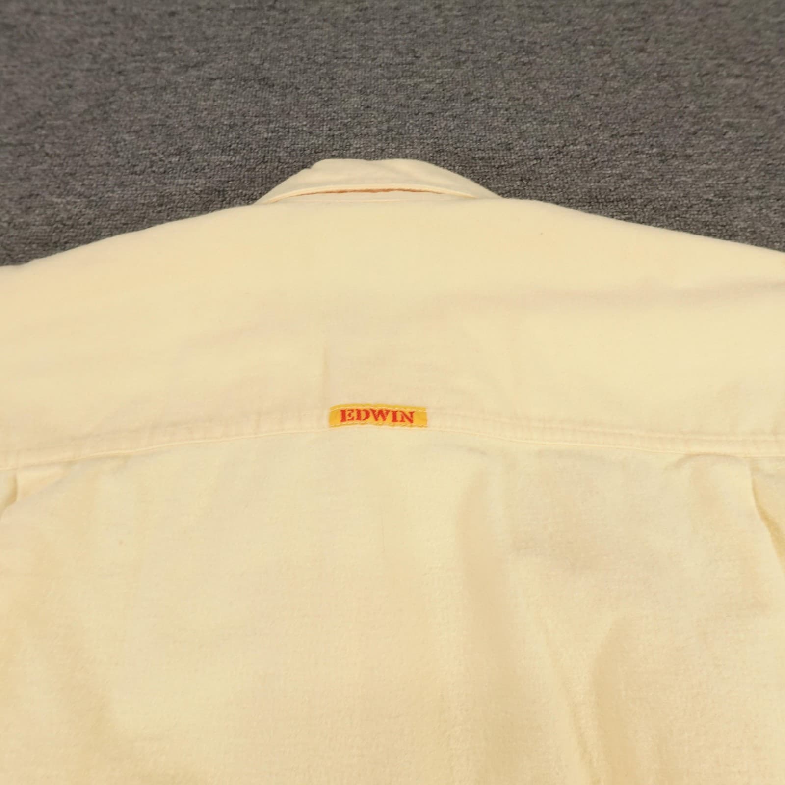 Vintage Edwin Shirt Mens Medium Yellow Flannel Button Front Made In Japan 80s - Thumbnail 10
