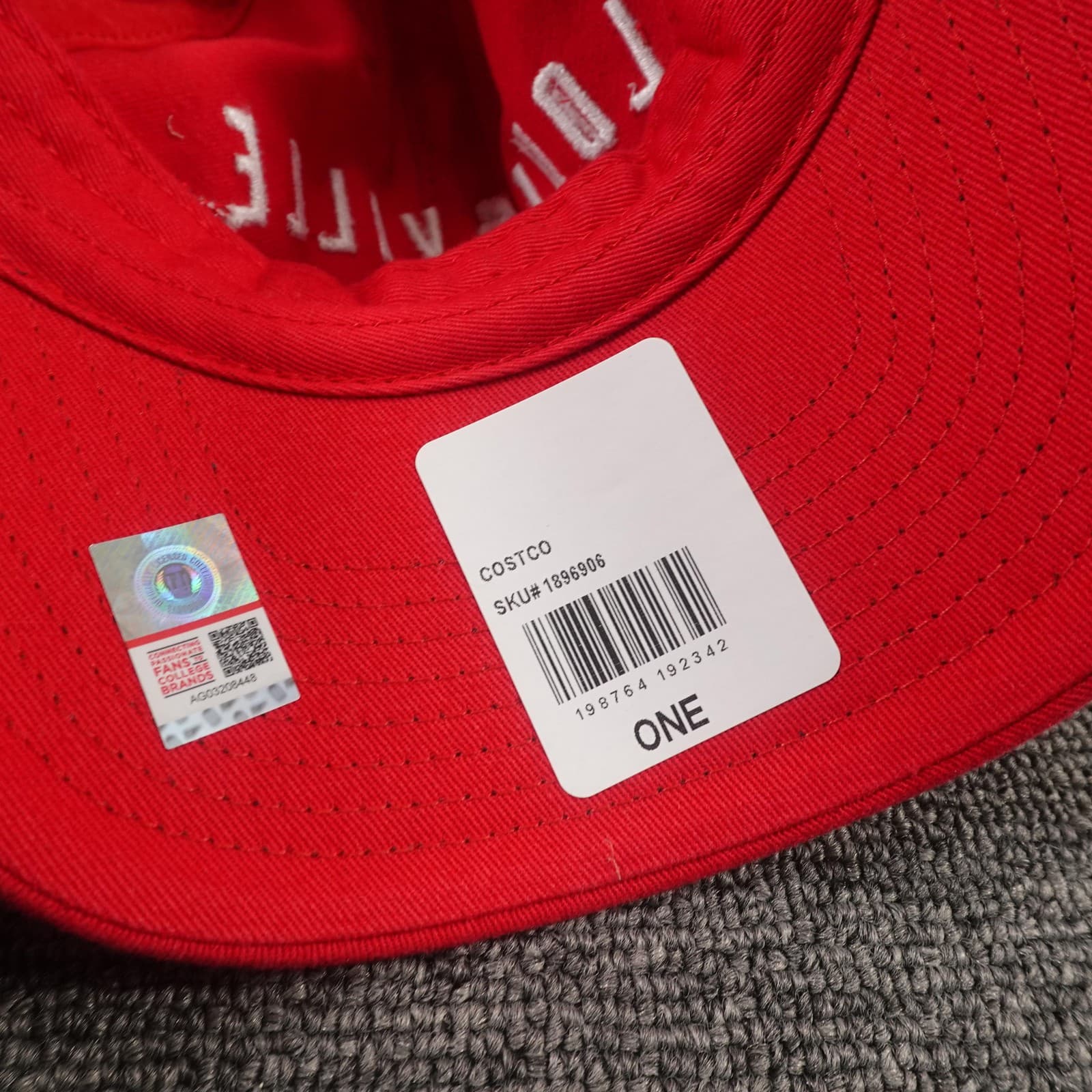 Louisville Cardinals Hat Cap Strap Back Mens One Size Red NCAA Captivating - Thumbnail 6