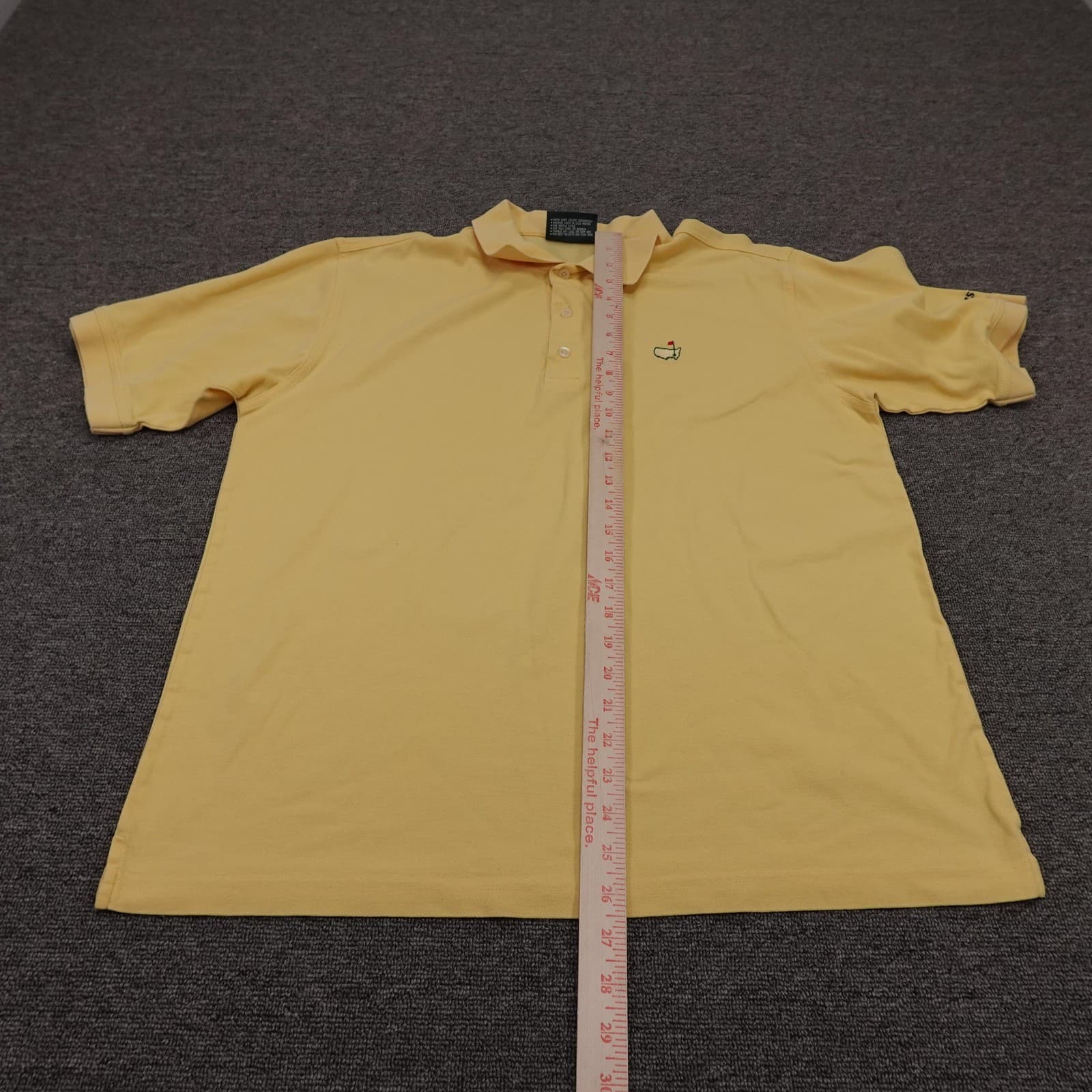 Vintage Masters Collection Polo Shirt Mens Large Yellow Pima Cotton Golf 90s - Thumbnail 7