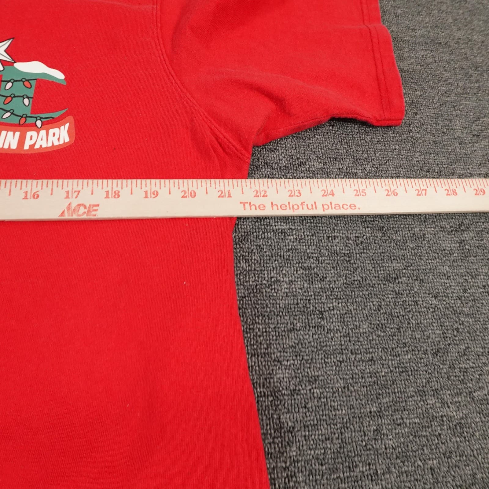 Champion Shirt Mens XL Red Santa Terrain Park Sleighin It Christmas Graphic Tee - Thumbnail 6