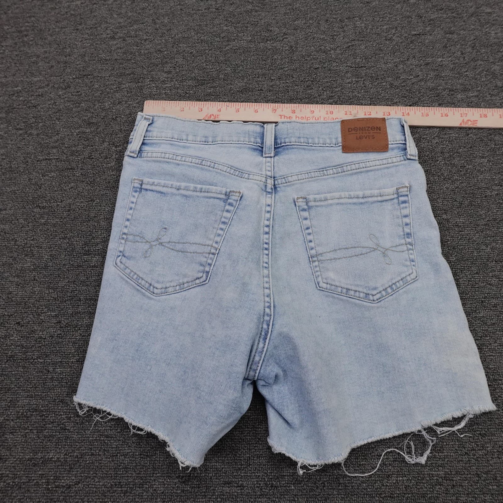 Denizen From Levi's Shorts Womens 2 26 Blue Vintage High Rise Cutoff Raw Hem - Thumbnail 6