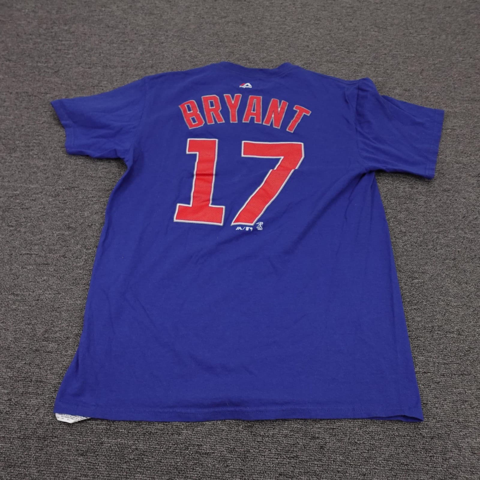 Chicago Cubs Shirt Mens Medium Blue MLB Baseball Kris Bryant Majestic Tee - Thumbnail 6