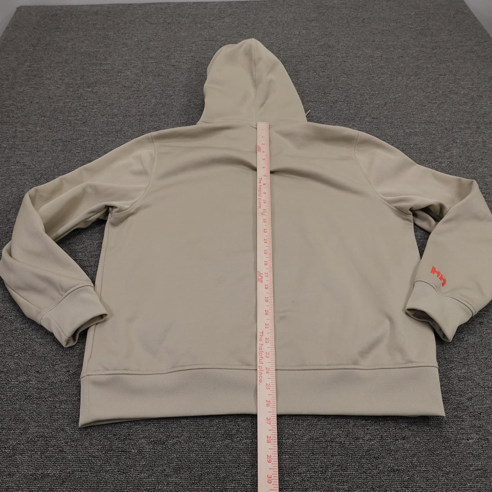 Puma X Helly Hansen Hoodie Mens Large Beige Sherpa Fleece Pullover Graphic - Thumbnail 7