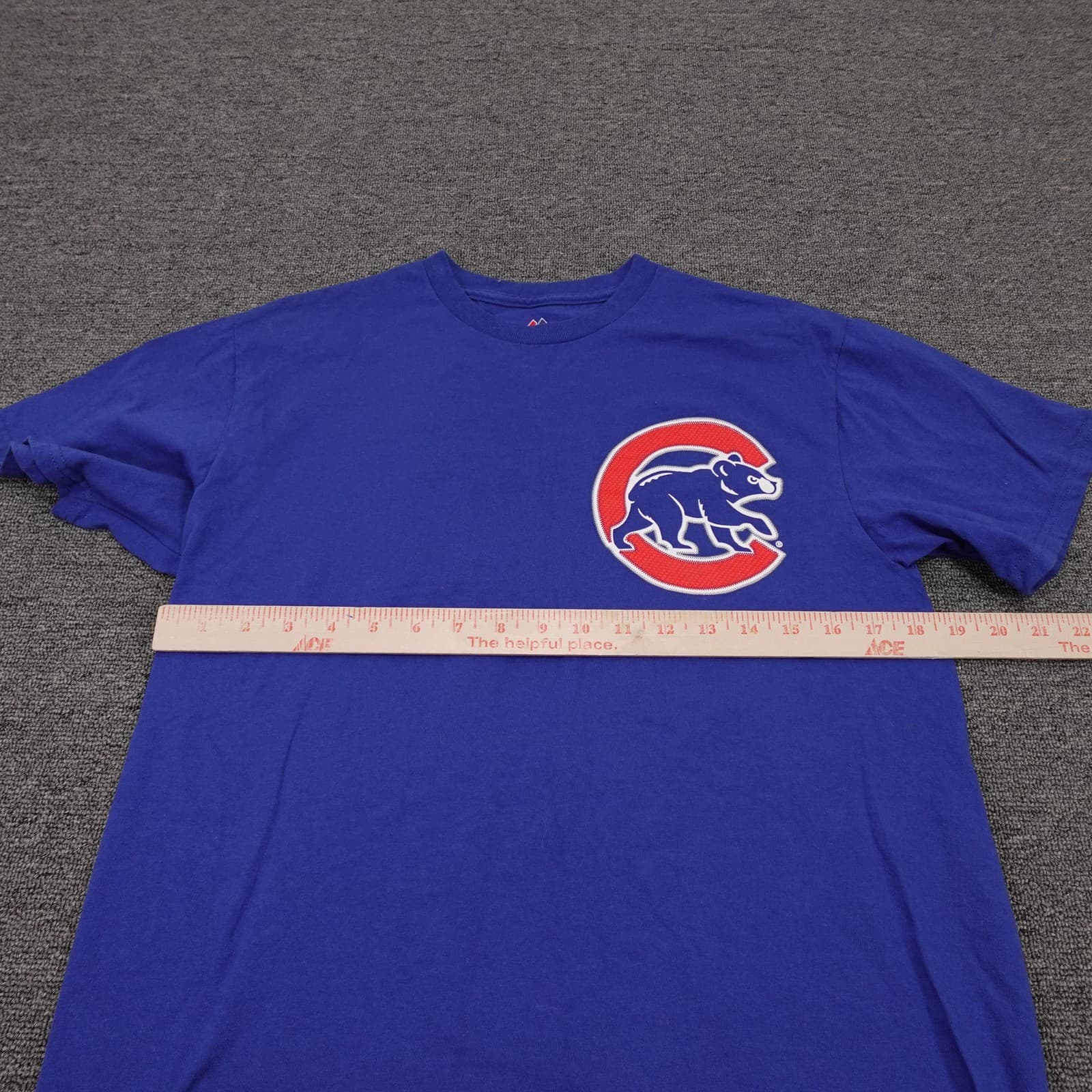 Chicago Cubs Shirt Mens Medium Blue MLB Baseball Kris Bryant Majestic Tee - Thumbnail 4