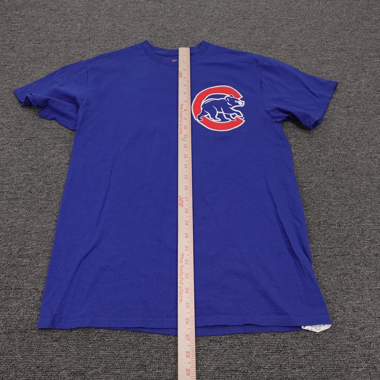 Chicago Cubs Shirt Mens Medium Blue MLB Baseball Kris Bryant Majestic Tee - Thumbnail 5