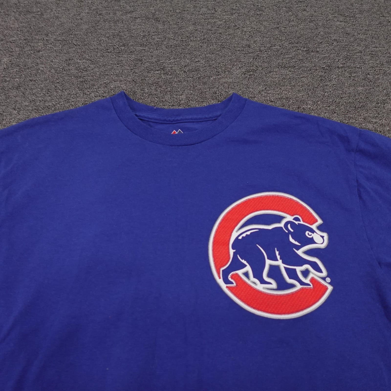 Chicago Cubs Shirt Mens Medium Blue MLB Baseball Kris Bryant Majestic Tee - Thumbnail 2