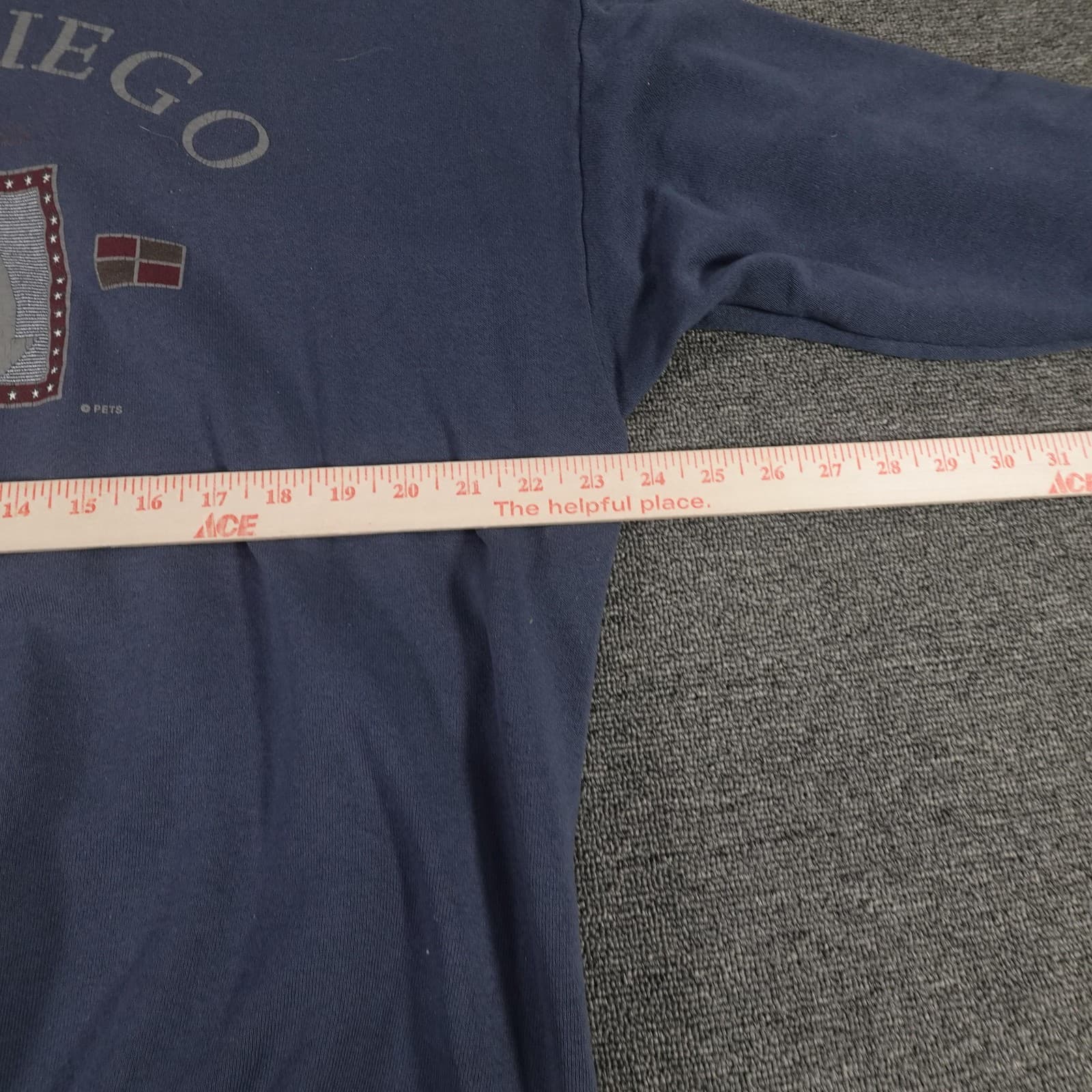 Vintage Tultex Sweatshirt Mens XL Blue San Diego Sailboat Graphic USA Crewneck - Thumbnail 7