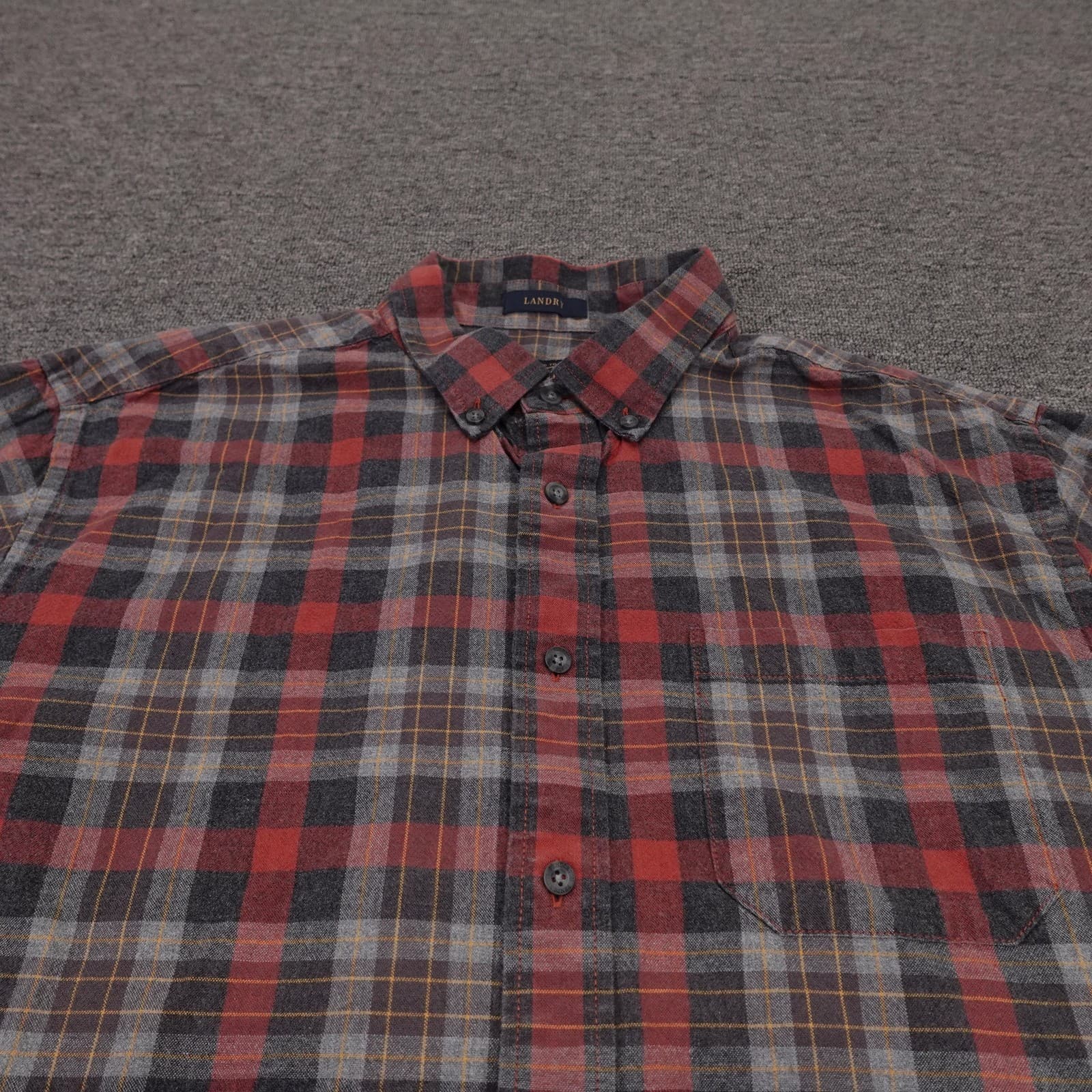 Pendleton Shirt Mens XL Red Plaid Flannel Long Sleeve Button Up Casual Fall - Thumbnail 2