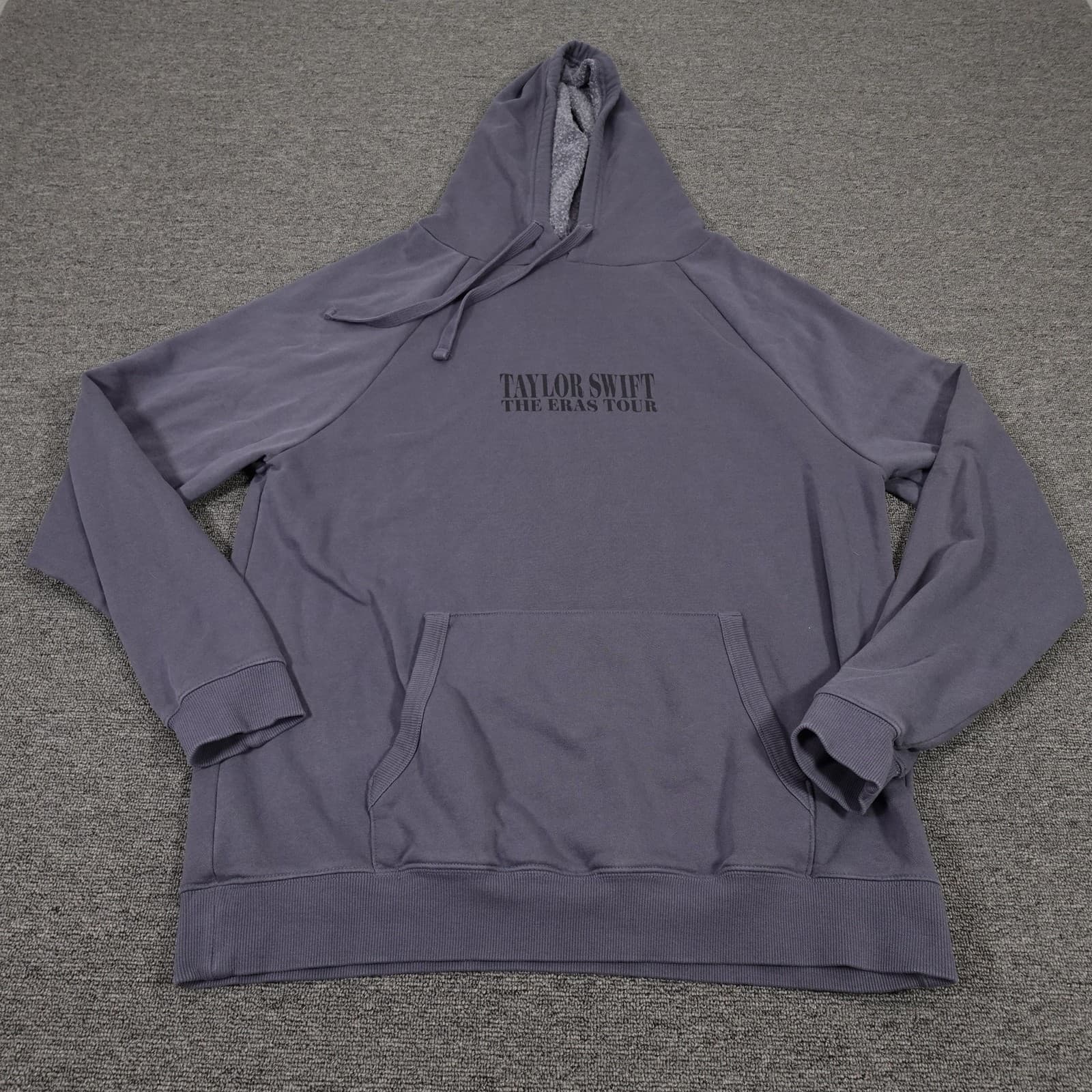 Taylor Swift Hoodie Mens Large Purple The Eras Tour Pullover Fleece Graphic