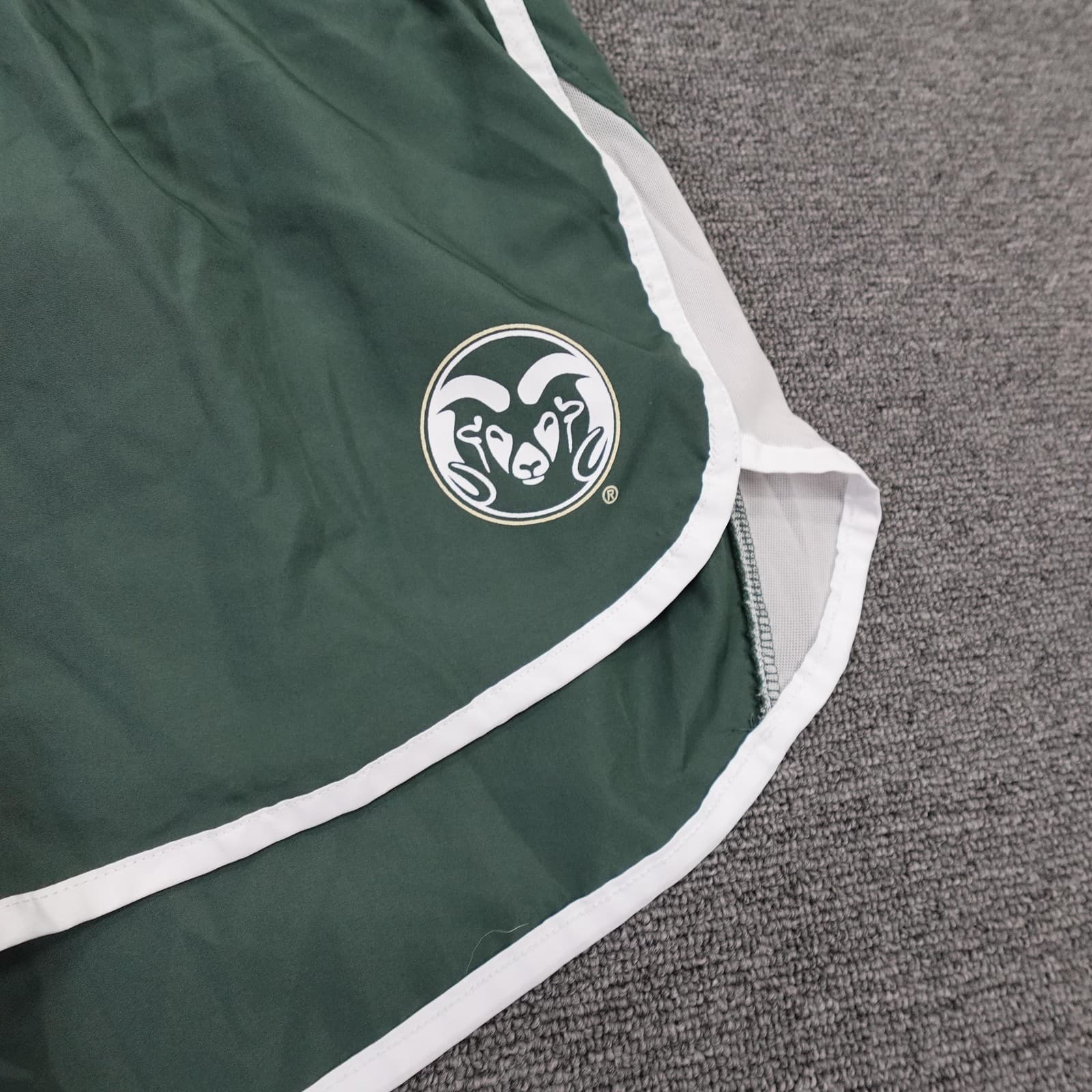 Colorado State Rams Shorts Womens XL Green NCAA Cross Country Rivalry Threads - Thumbnail 2