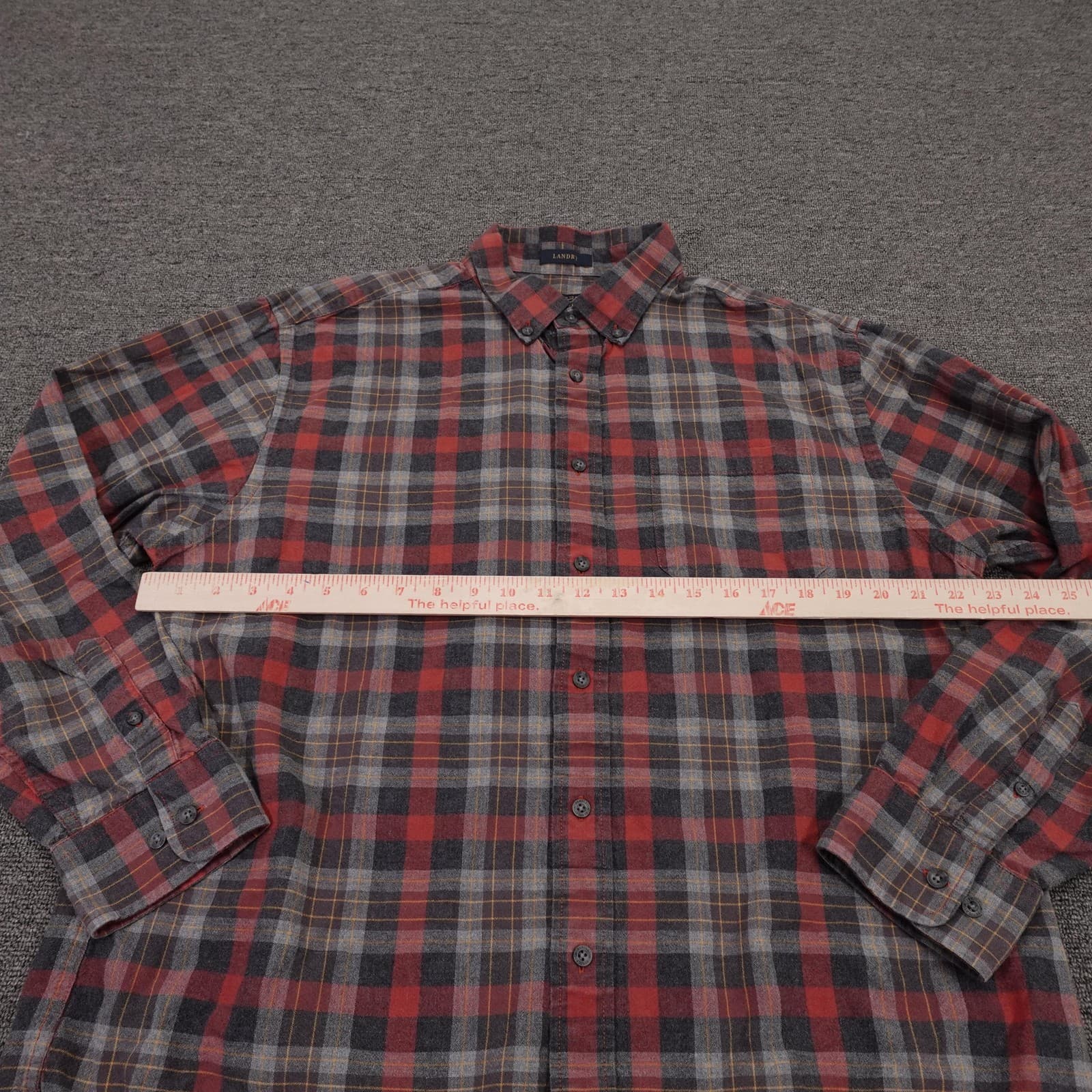 Pendleton Shirt Mens XL Red Plaid Flannel Long Sleeve Button Up Casual Fall - Thumbnail 3