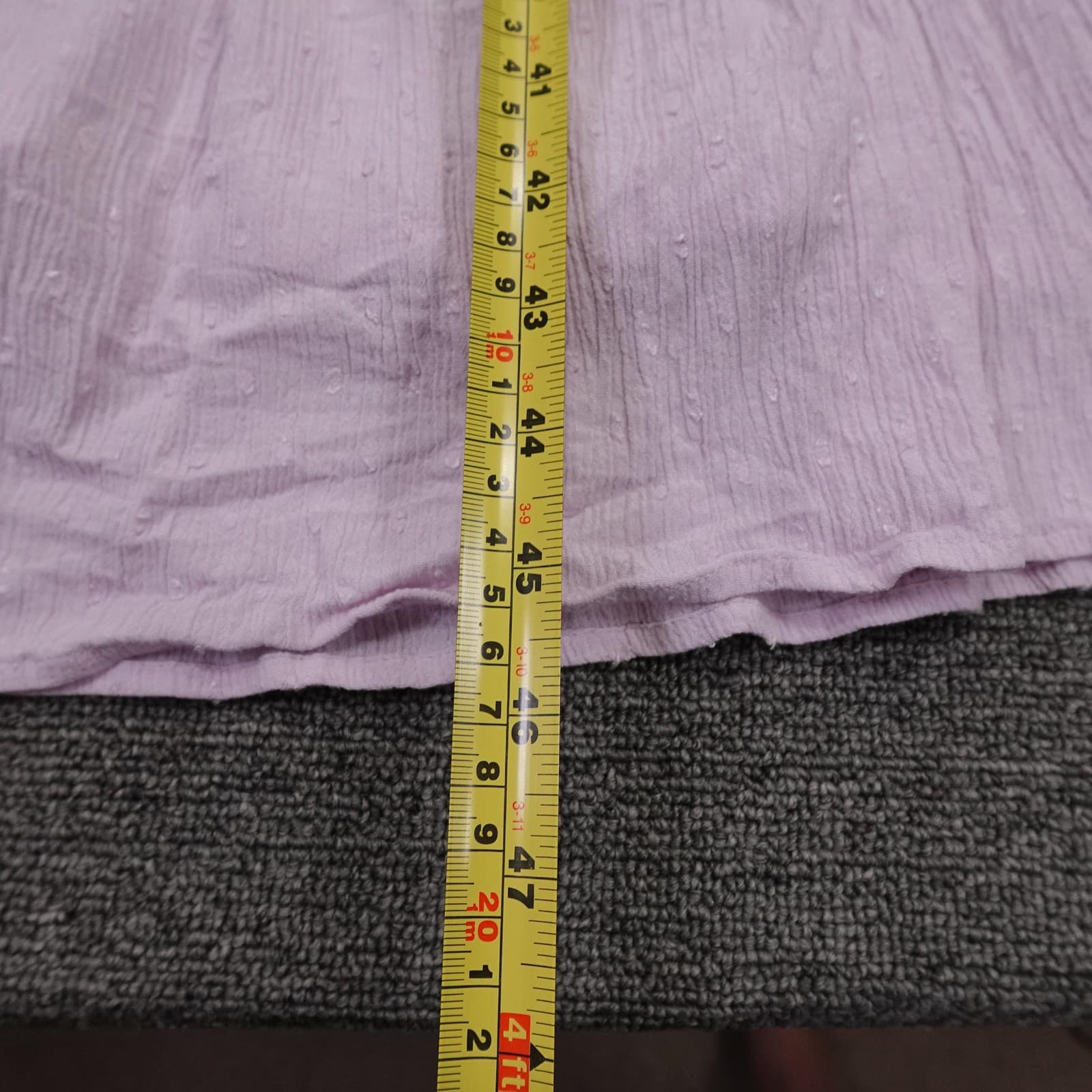 Old Navy Dress Medium Purple Maxi Swiss Dot Ruffle Flutter Lined Summer - Thumbnail 7