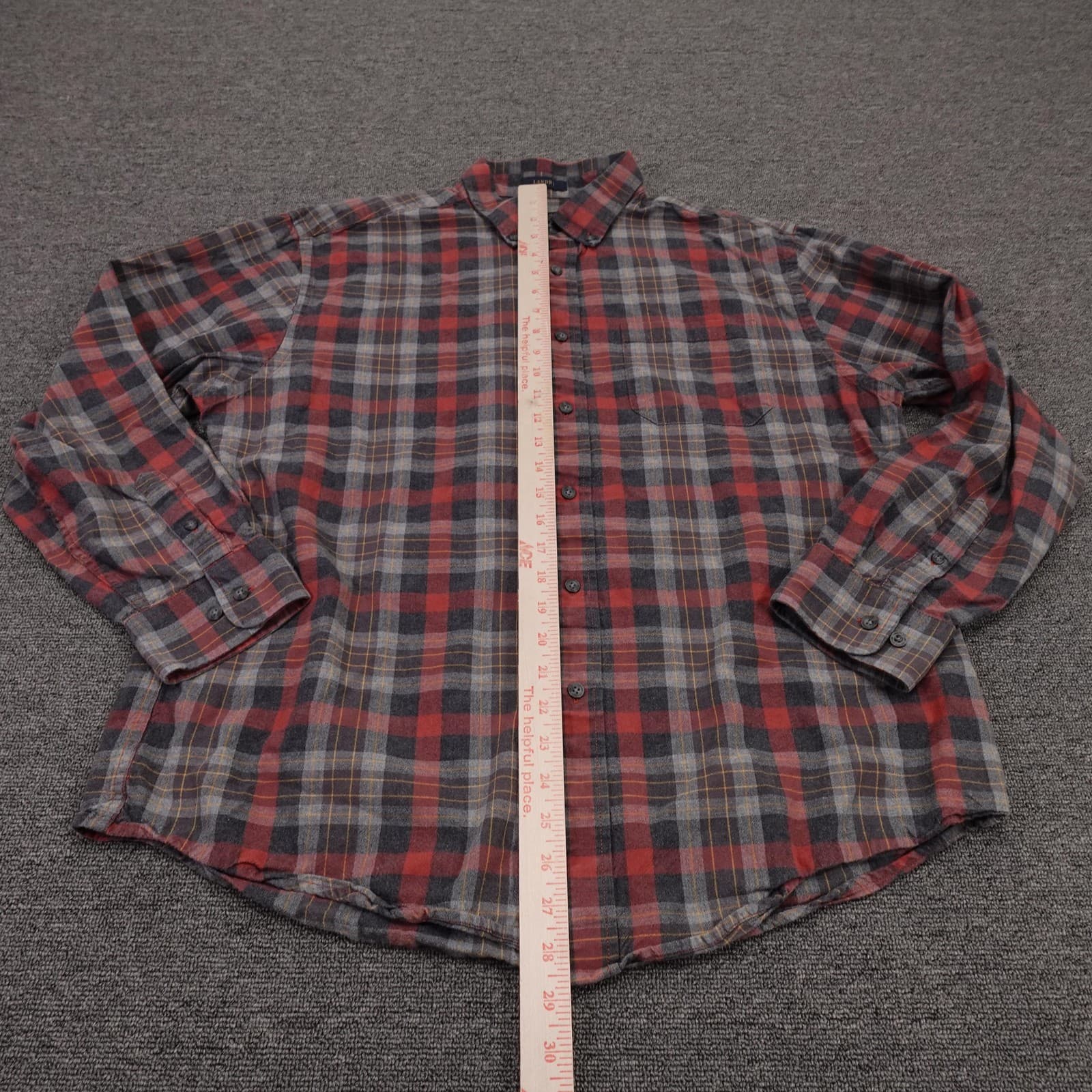 Pendleton Shirt Mens XL Red Plaid Flannel Long Sleeve Button Up Casual Fall - Thumbnail 4