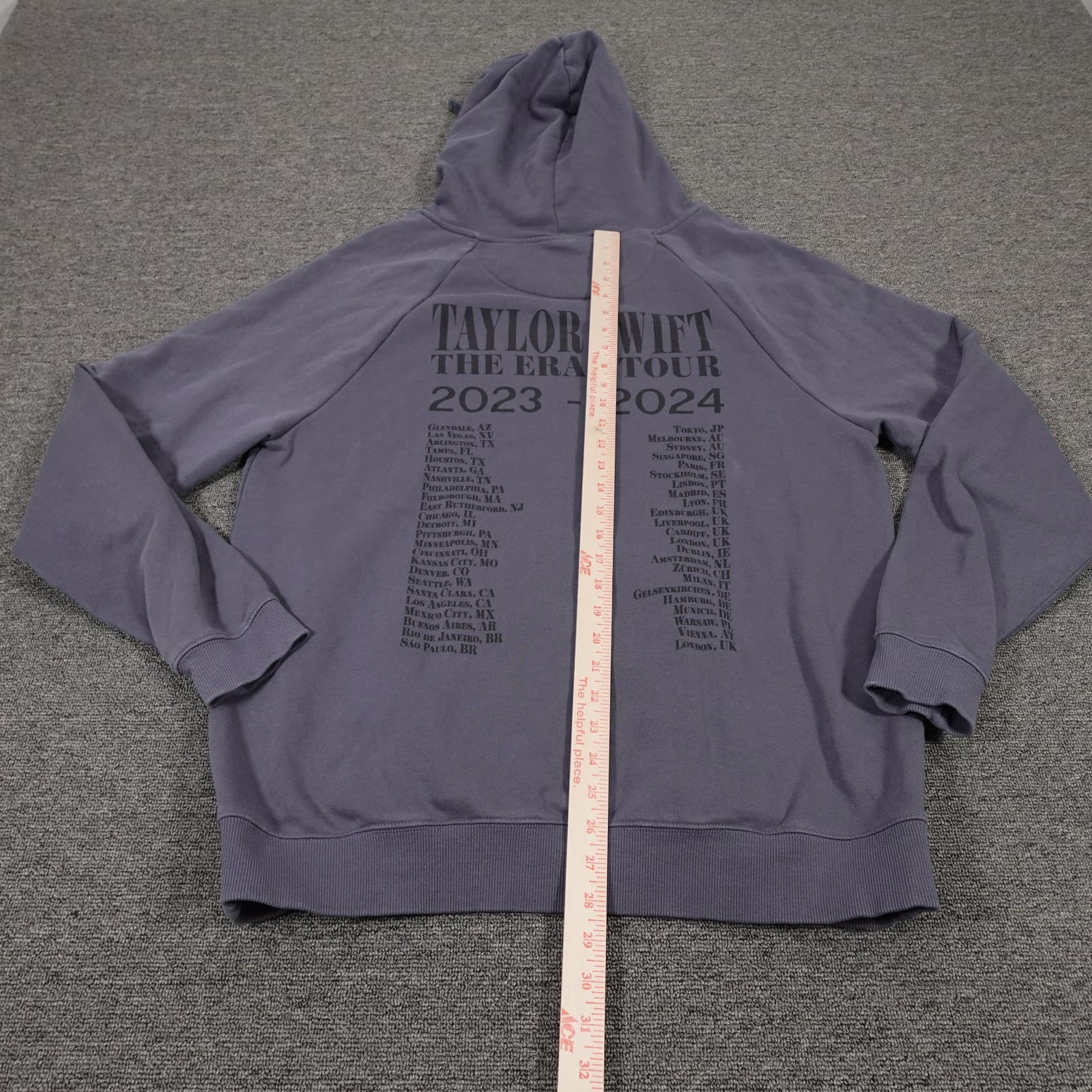 Taylor Swift Hoodie Mens Large Purple The Eras Tour Pullover Fleece Graphic - Thumbnail 7