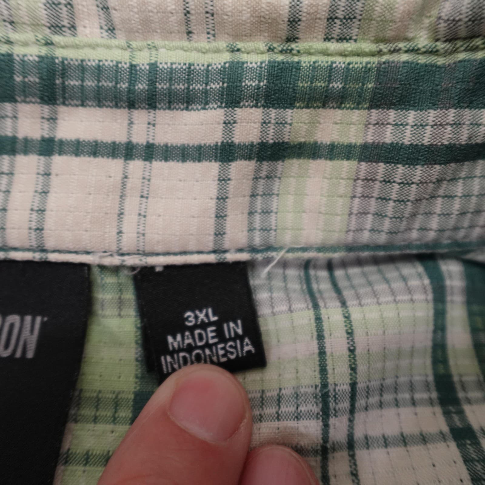 Harley-Davidson Shirt Mens 3XL Green Plaid Long Sleeve Button Up Motorcycle - Thumbnail 3
