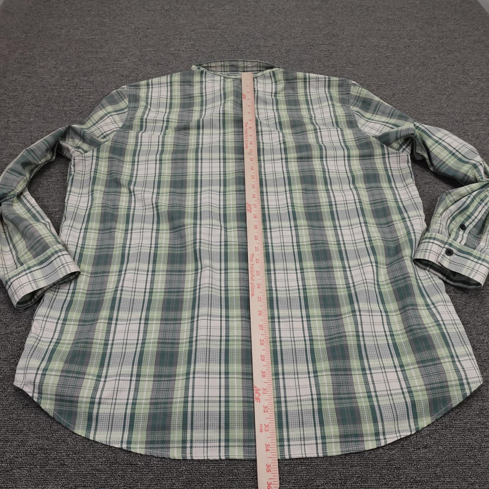 Harley-Davidson Shirt Mens 3XL Green Plaid Long Sleeve Button Up Motorcycle - Thumbnail 6