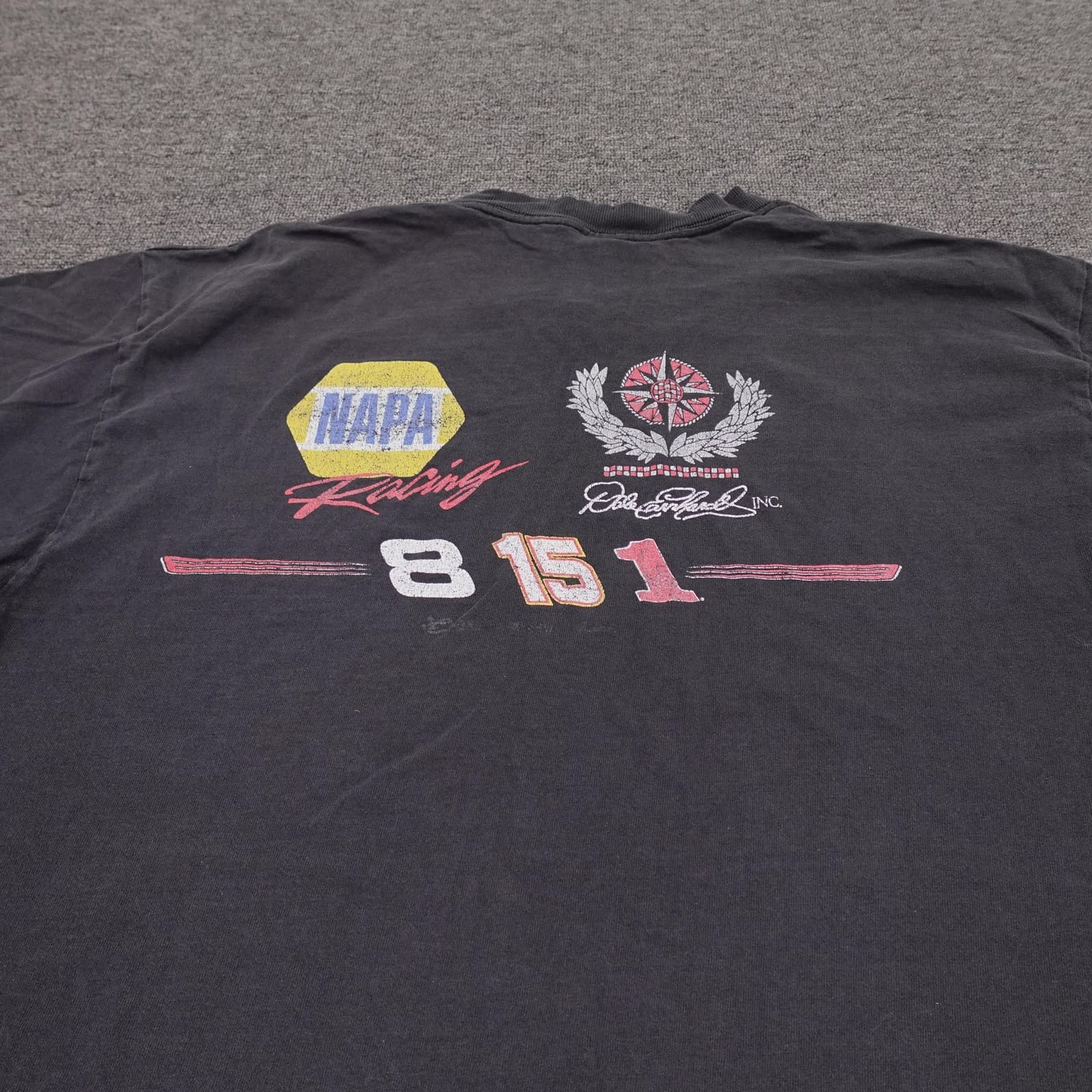 Vintage Dale Earnhardt Jr NAPA Racing Shirt Mens XL Black NASCAR Auto Racing - Thumbnail 6