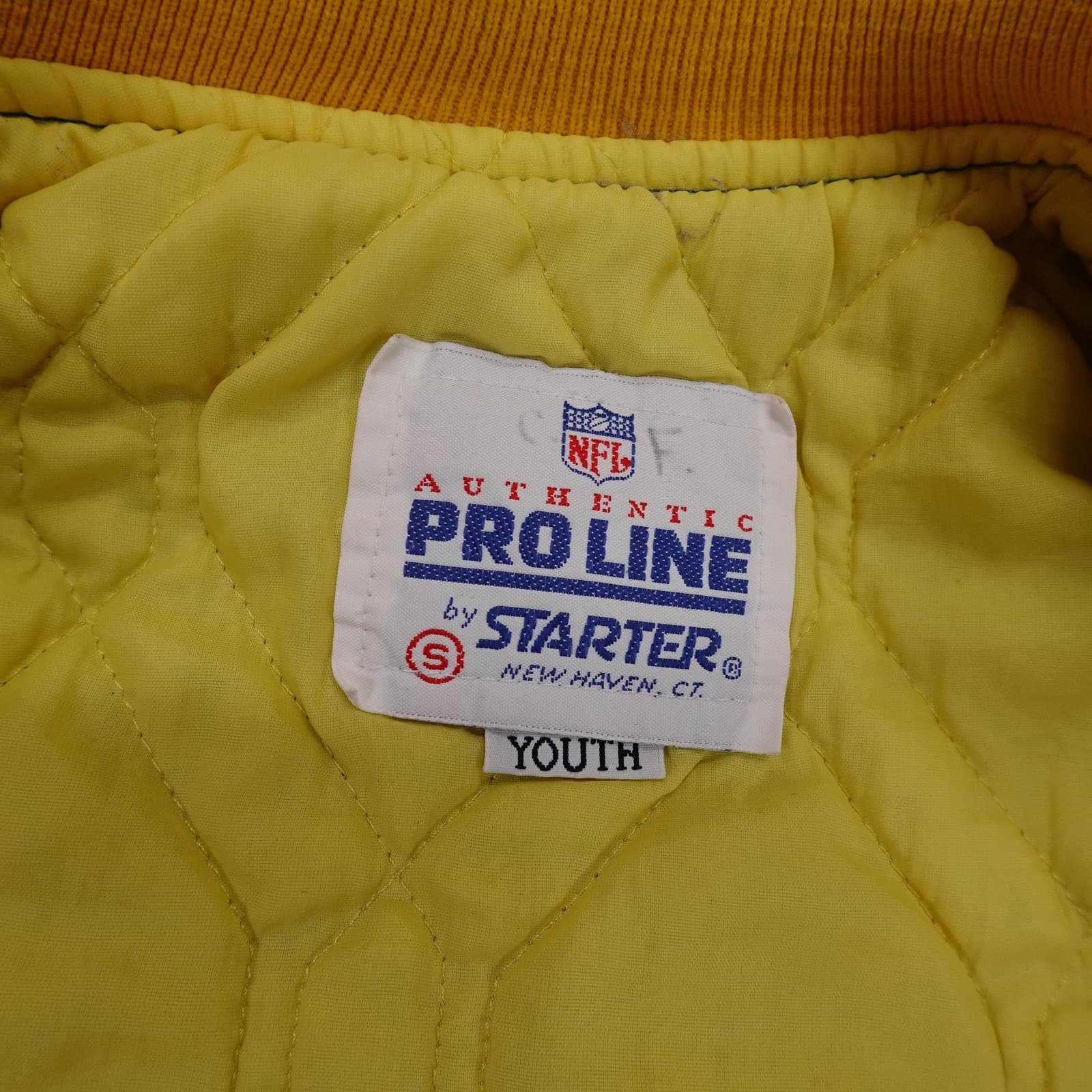 Vintage Green Bay Packers Jacket Kids Small Green NFL Football Starter Pro Line - Thumbnail 8