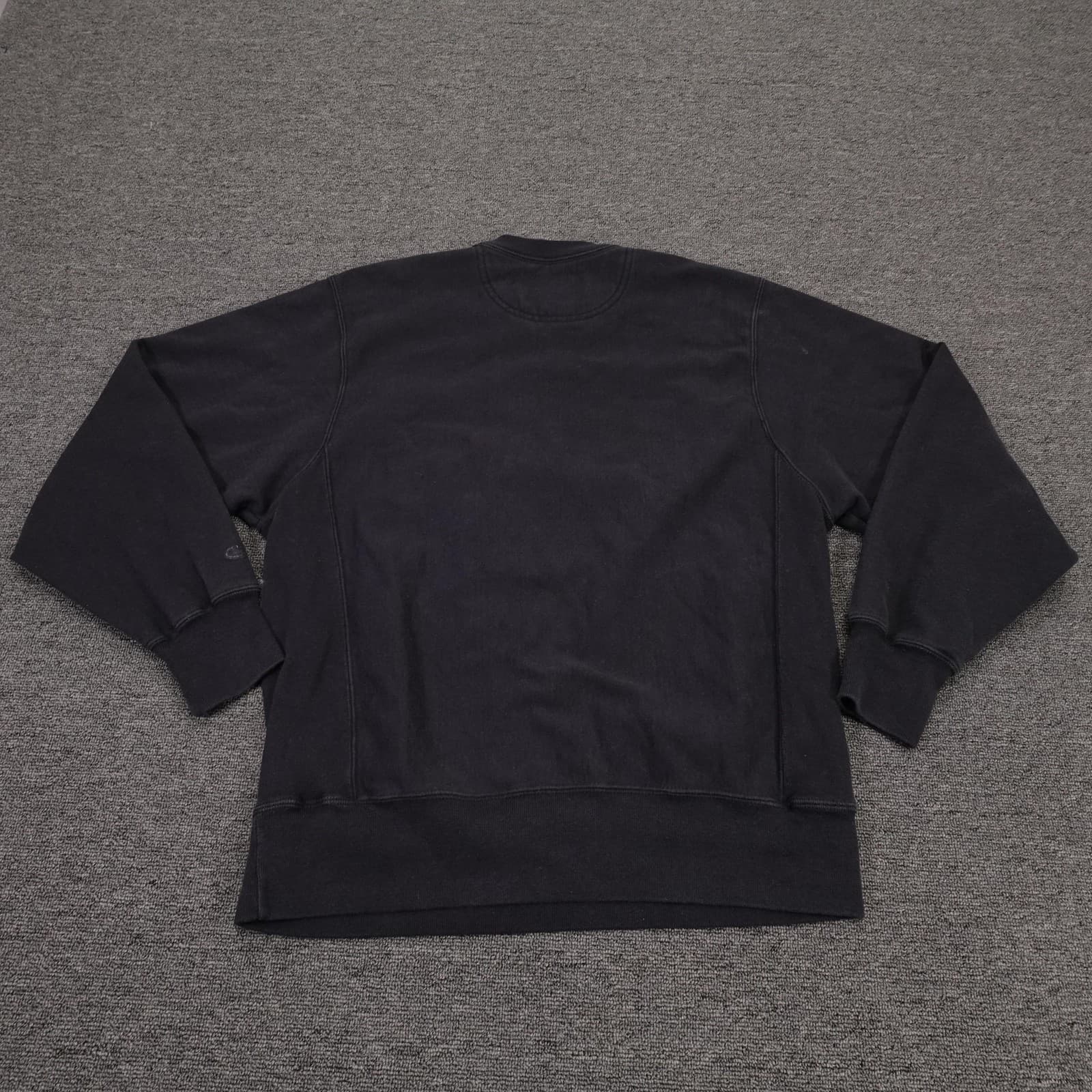 Vintage Champion Sweatshirt Mens Small Black MIT Reverse Weave Graphic Fleece - Thumbnail 6