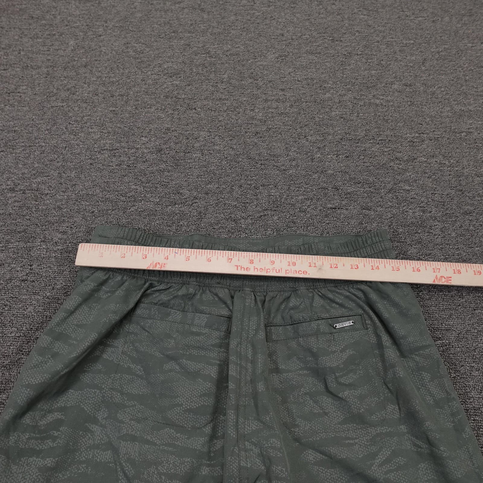Orvis Skort Womens Small Green Camo Elastic Waist Zip Pockets Lined Hiking - Thumbnail 4