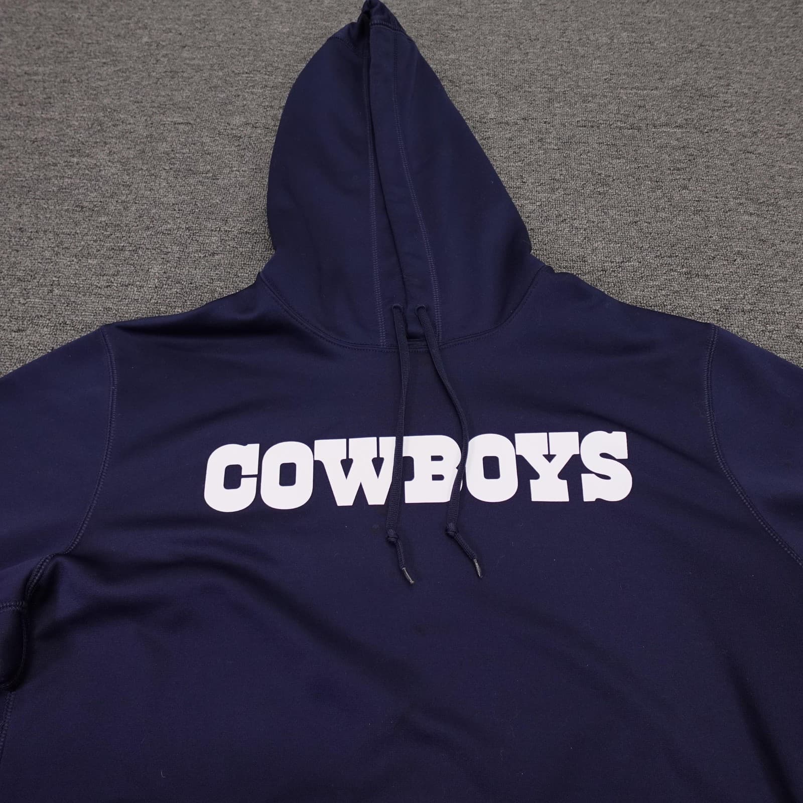 Dallas Cowboys Sweatshirt Mens Large Blue NFL Football Nike Therma-FIT Hoodie - Thumbnail 2