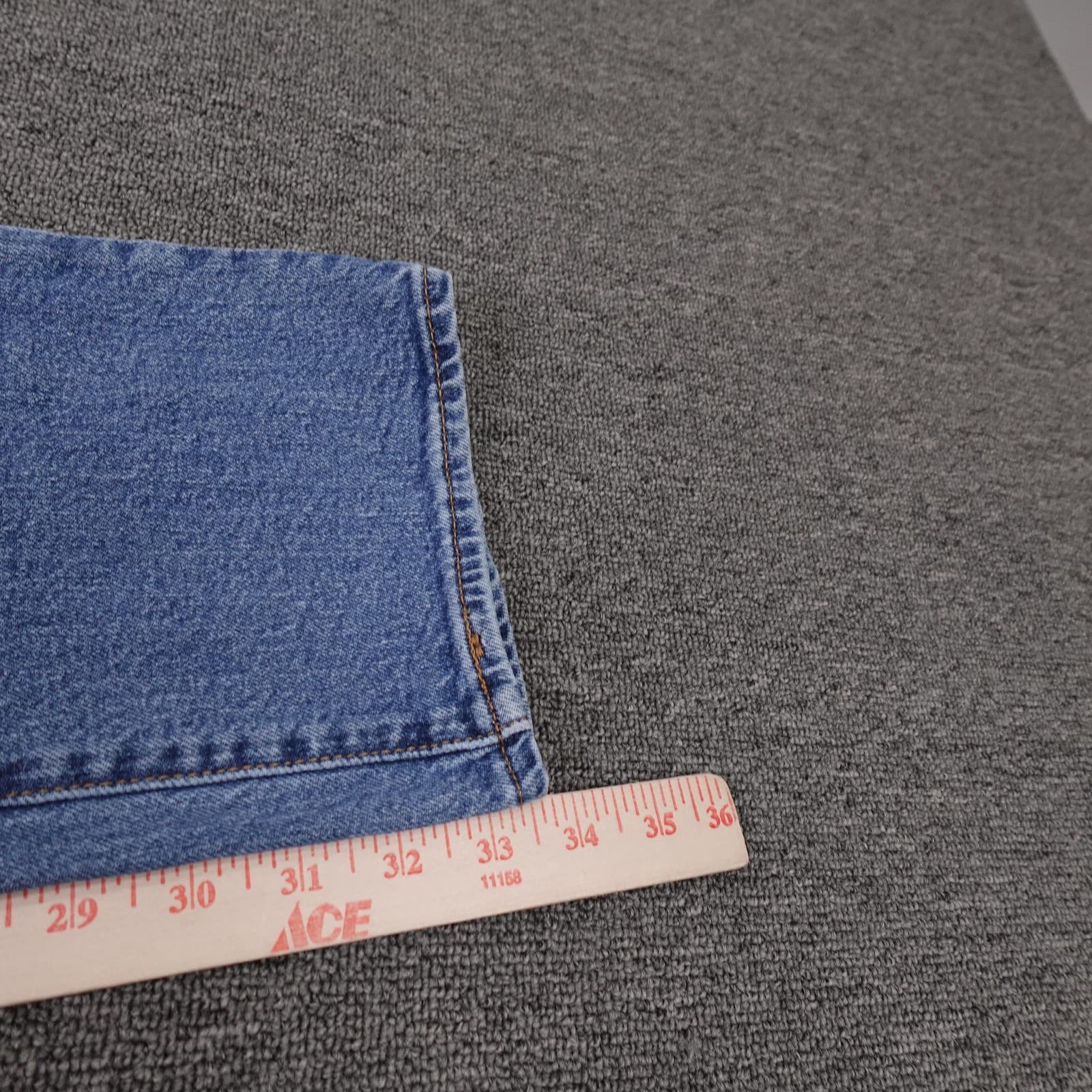 Levi's 511 Jeans Mens 36x34 Blue Medium Wash Slim Straight Denim Casual Pants - Thumbnail 9