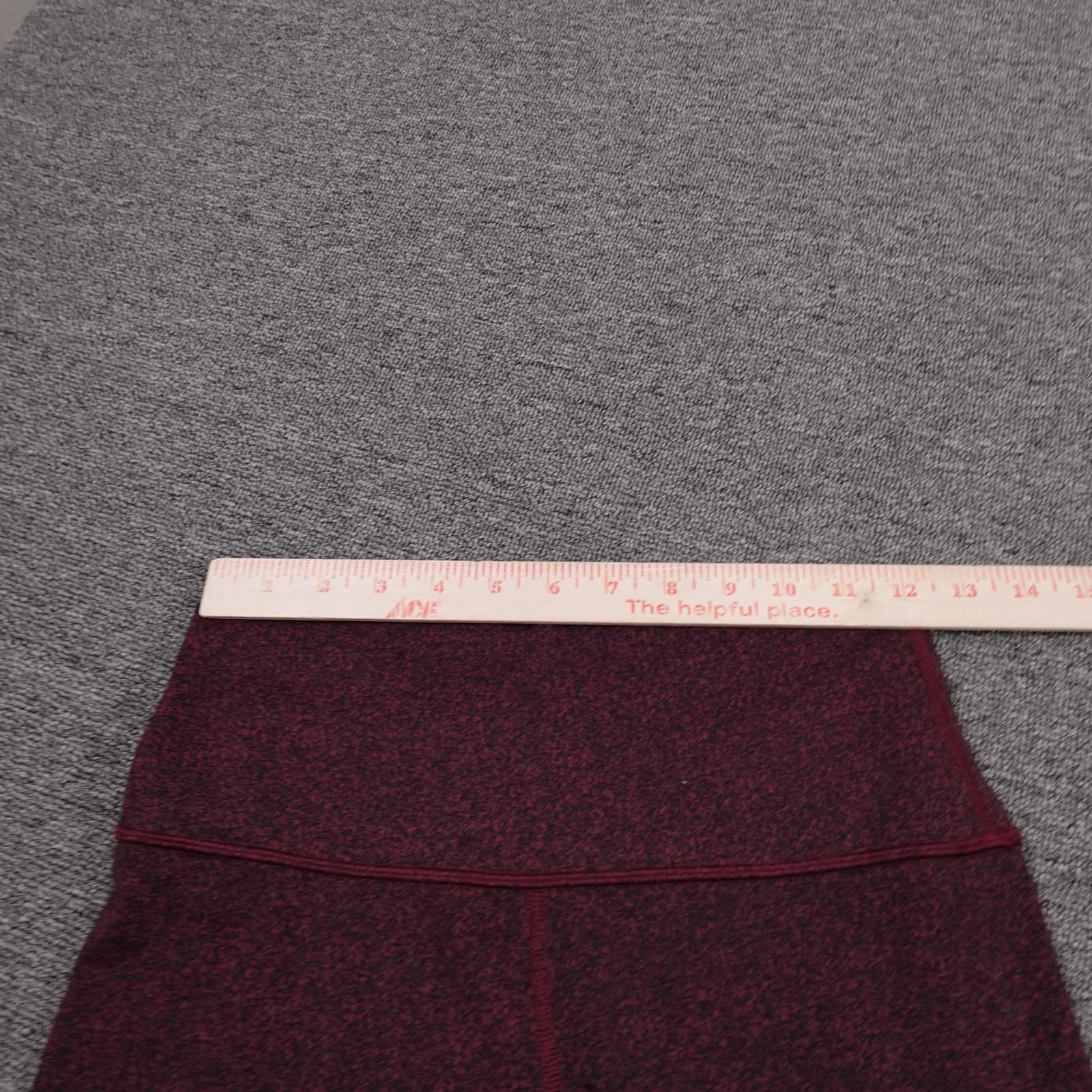 Lululemon Leggings Womens 6 Red Flecked Align Pant II 25 High Rise Ankle Yoga - Thumbnail 6