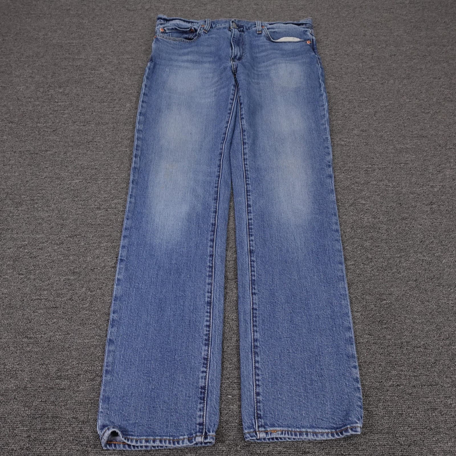 Levi's 511 Jeans Mens 36x34 Blue Medium Wash Slim Straight Denim Casual Pants