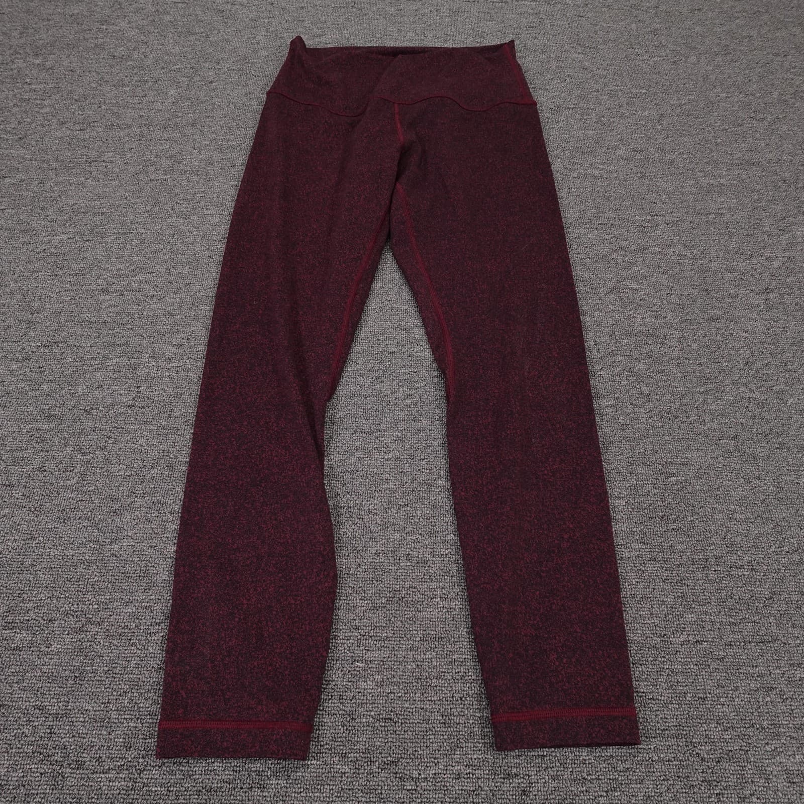 Lululemon Leggings Womens 6 Red Flecked Align Pant II 25 High Rise Ankle Yoga