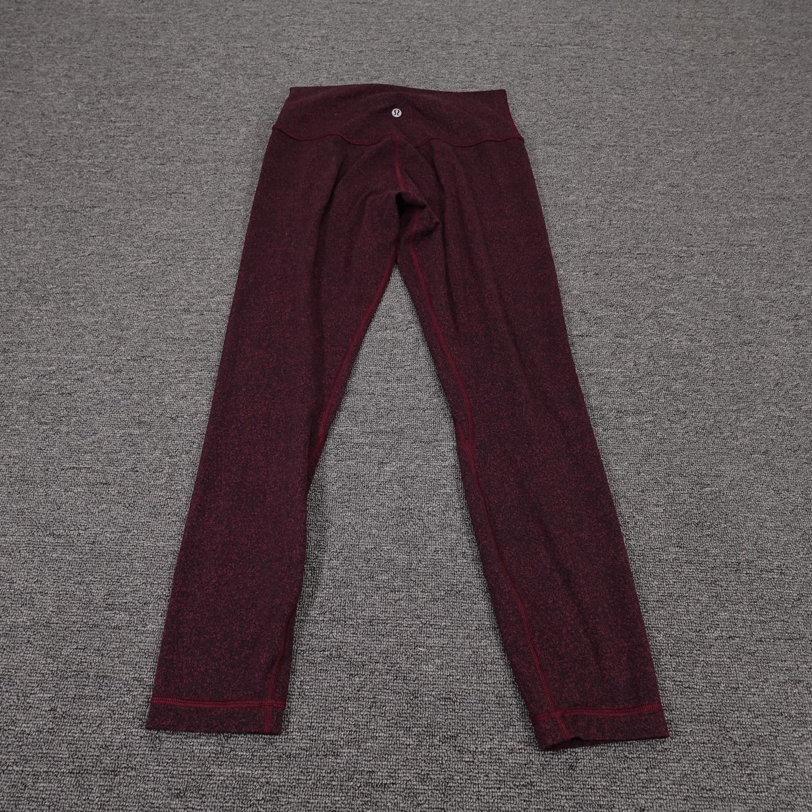 Lululemon Leggings Womens 6 Red Flecked Align Pant II 25 High Rise Ankle Yoga - Thumbnail 3