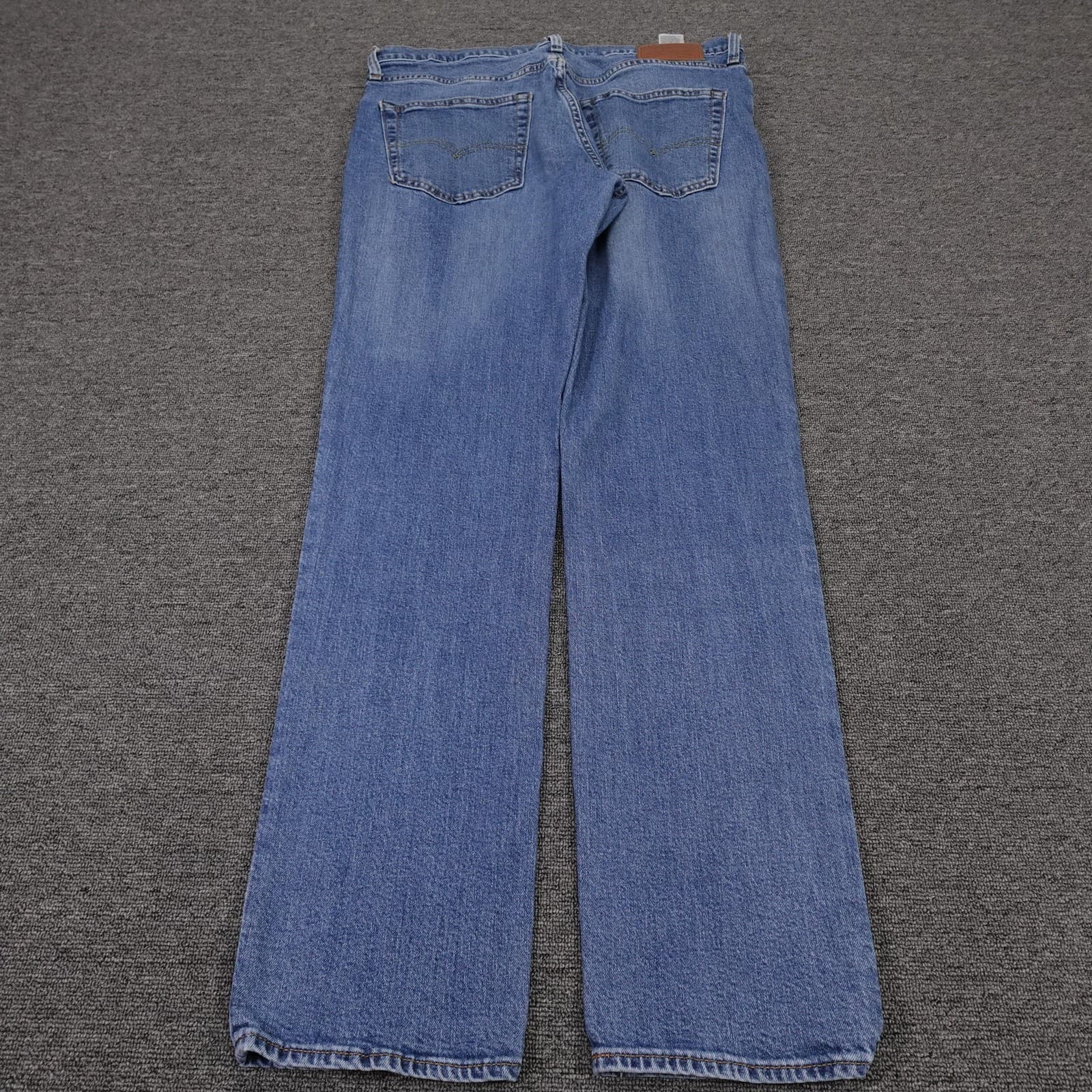 Levi's 511 Jeans Mens 36x34 Blue Medium Wash Slim Straight Denim Casual Pants - Thumbnail 3