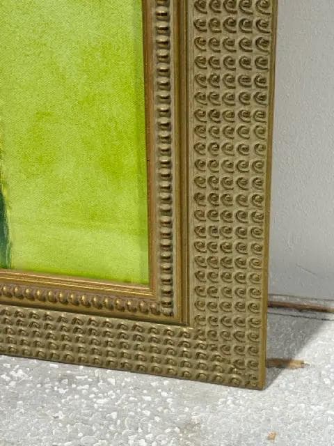Single Stem Rose Print In Gold Frame Wall Art - Thumbnail 2