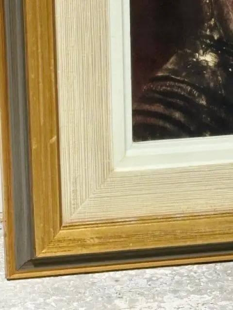 Man With Gold Helmet Print Framed Wall Art - Thumbnail 2