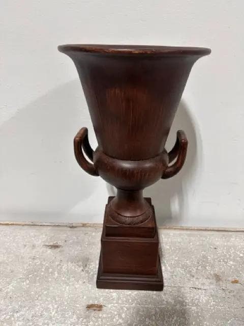 Urn Planter In Brushed Brown Finish
