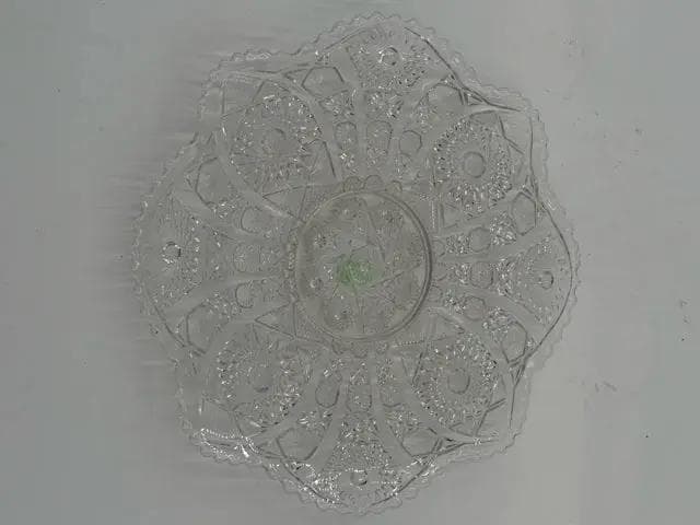 Round Crystal Serving Dish