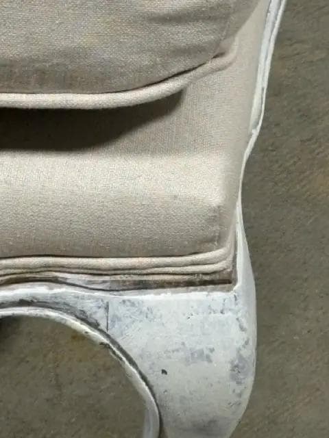 Beige And White Ottoman - Thumbnail 4