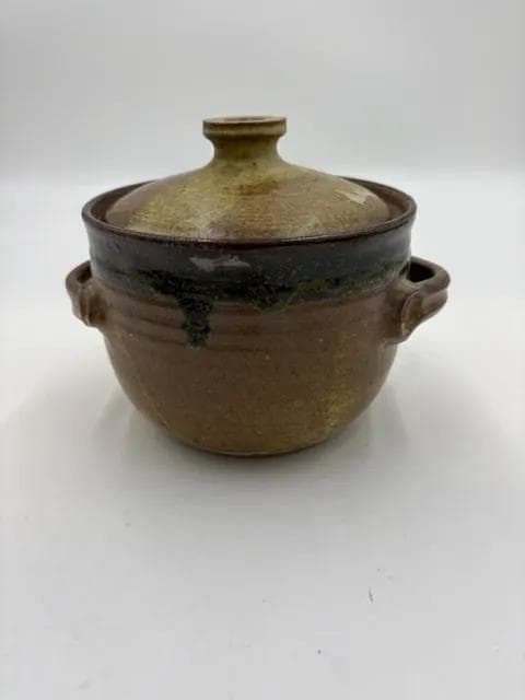Brown Ceramic Pot With Lid