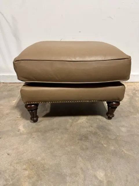 Flexsteel Base Ottoman With Custom Leather