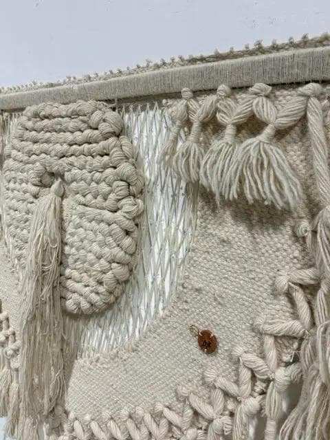 Cream Macrame Wall Hanging - Thumbnail 3