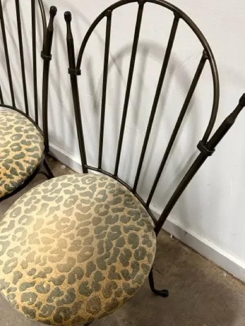 Set Of 5 "Hearthstone Enterprise" Metal Arch Back Dining Chairs - Thumbnail 2