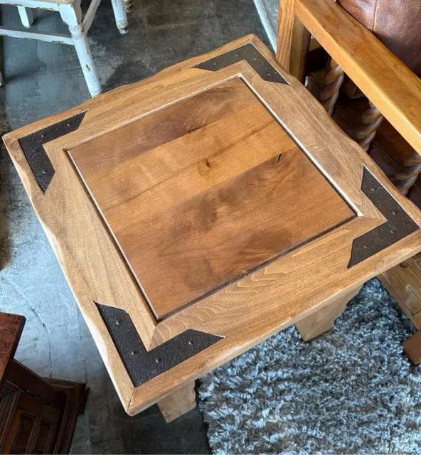 Southwestern Wooden End Table - Thumbnail 2