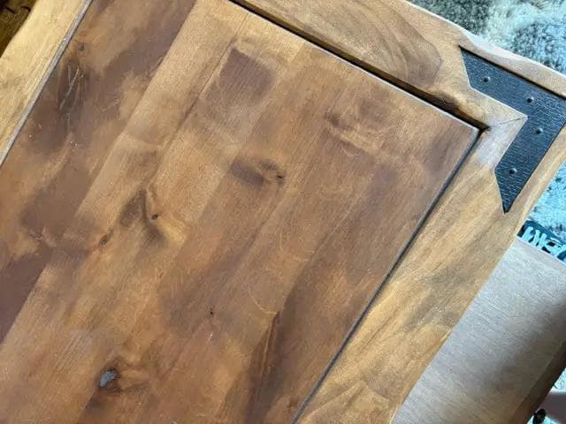 Southwestern Wooden End Table With Drawer And Tray - Thumbnail 4