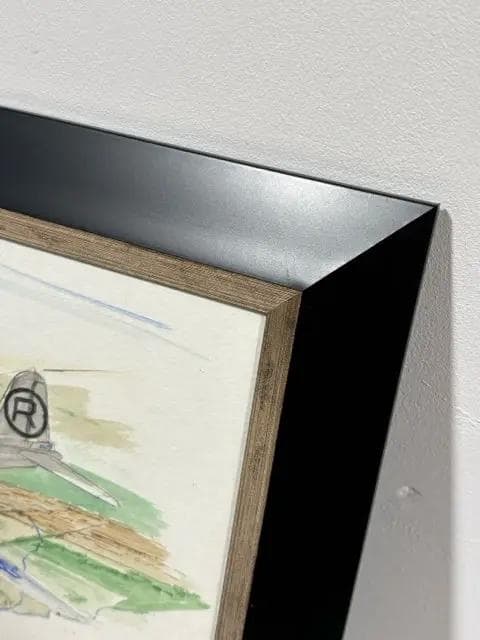 Watercolor "Enola Gay" Print Framed Artwork - Thumbnail 2