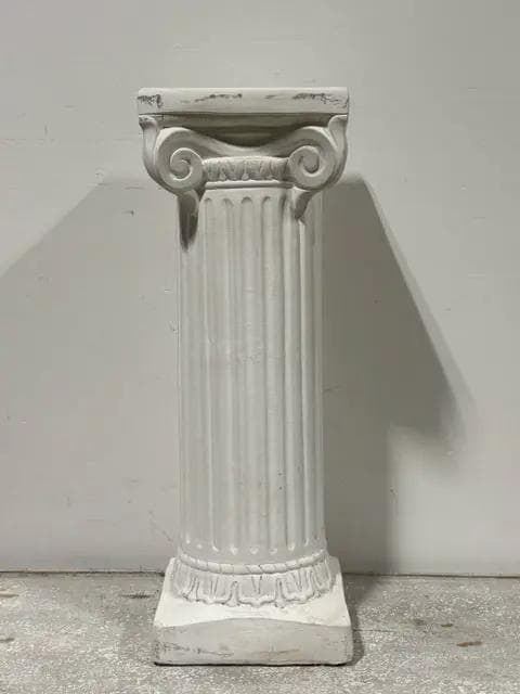 White Pedestal Column