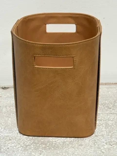 Hearth And Hand Faux Leather Basket - Thumbnail 3