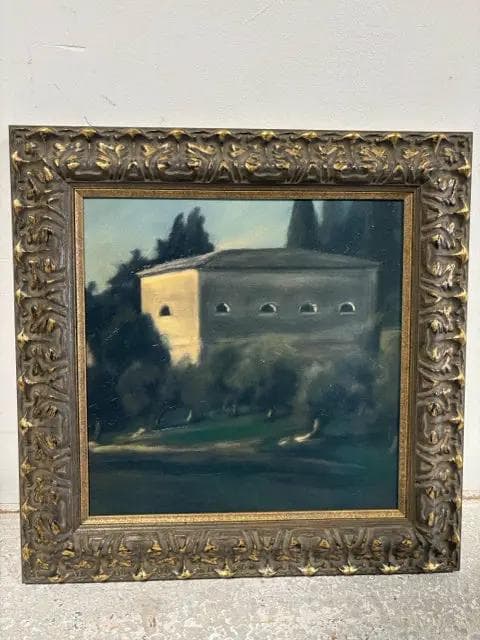Tuscan Villa Gold Framed Artwork