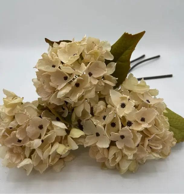 3 - Faux Hydrangea Stems Set