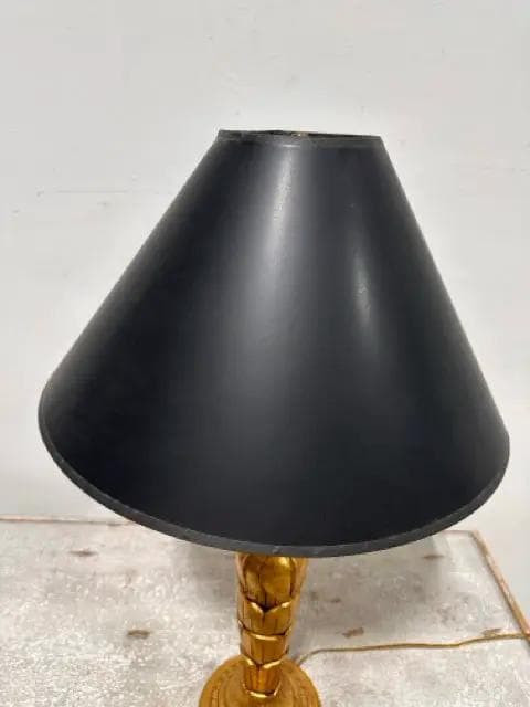Palm Tree Base Table Lamp with Black Shade - Thumbnail 3