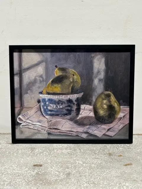 Fruit On Table Framed Print