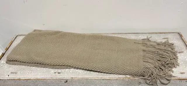 *NEW* Textured Khaki Throw Blanket